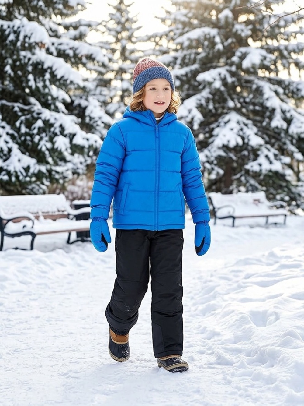 TSLA Youth Winter Cargo Snow Pants, Waterproof Insulated Ski Pants